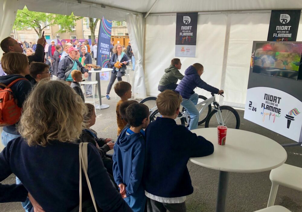 Vélo simulateur public