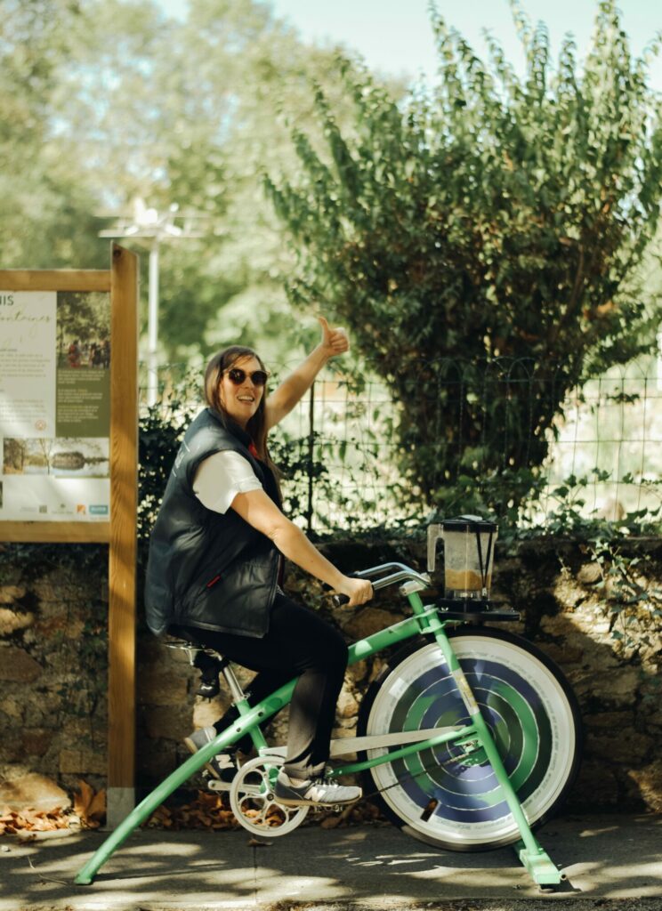 animation velo smoothie en extérieur